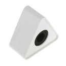 Portable White ABS Injection Molding Triangular Cube Shaped Interview Mic