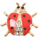 Fashion animal rhinestone ladybug brooch for Unisex jewelry E9H6