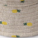 Hat Ms. Pineapple Cloth Cap Foldable Double-Sided Fisherman Hat Korean Cute K9R7