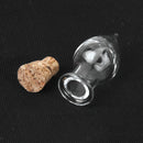 10 x MINI empty TEARDROP vials GLASS BOTTLES Cork Stopper DIY CHARM PENDANT