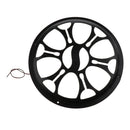 10" Car Speaker Horn Grill Decorative Cover Waterproof Black with Light