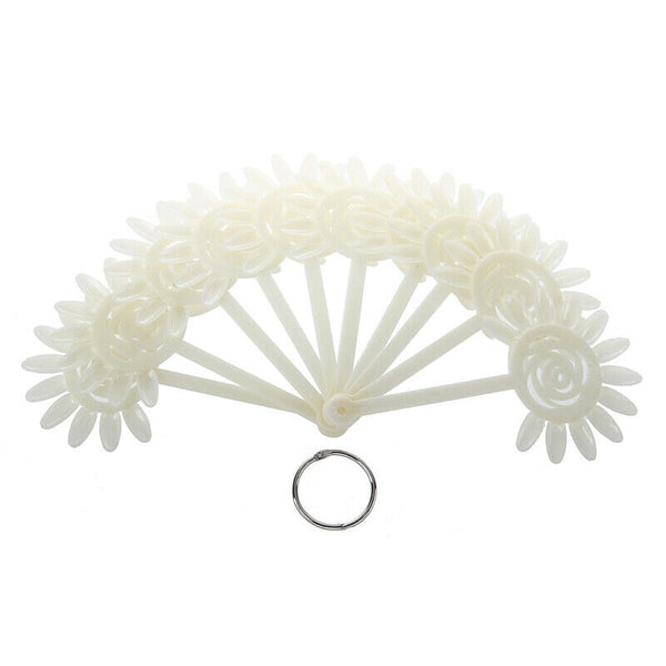 Fan Style Nail Art Tips Display Practice Wheel Tool 10pcs R5E8