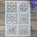 Layering Stencils For Walls Painting Scrapbooking Decor DIY Craft Hot Templ W1O6