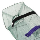 Foldable Fish Crab Net Shrimp Minnow Bait Trap Cast Dip Fishing Cage 22x22x48cm