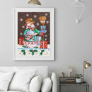 5D DIY Special Shaped Diamond Painting Christmas Snowman Cross Stitch Kits
