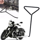 1* Universal Motorcycle T-Handle Stand Spring Hook Puller Black For Exhaust Pipe