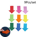 9Pcs Arrow Spots Markers Classroom Carpet Dots Markers Circle Floor Dots KidsJ3C