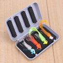 4 Compartment Portable Fishing Lure Box Plastic Storage Case Fishing Tackle