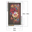 5D Full Drill Diamond Painting Flower Butterfly Cross Stitch Kits (hg341)