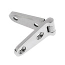 Hinge For 4 Doors In Stainless Steel For Boats With 4 Holes For Hinge 10 Cm