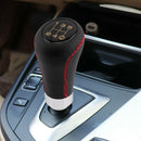 5 Speed Universal Black Leather Stitcher Manual Car Gear Stick Shift Knob S A9I7