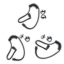 Pack3 Replacement Acoustic Coil Tube with S+M+L Earbuds for 2 Way Radio