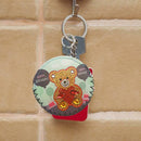 2pcs DIY Full Drill Diamond Painting Cute Bear Leather Wallet Bag Pendants