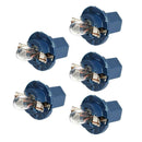 5pcs 12V 1.2W T5 Halogen Car Gauge Bulbs for Dash Instrument Light Blue K1B