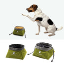 2Pcs Collapsible Pet Dog Travel Bowls, Portable Travel Bowl Feeder