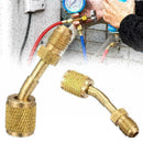 Split Ductless Service Port Adapter R410a 516 SAE Femaleto14 SAE Male A6Y8 Q4A7