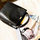 Retro Alligator Bucket Bags Women Crocodile Pattern Handbag Capacity Casual
