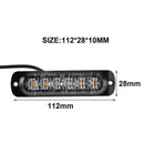 2x 6LED Car Truck Emergency Beacon Warning Hazard Flash Strobe Light Yell CVP