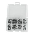 70pcs/box Stainless Steel Fishing Rod Guides Eye Ring DIY Rod Repair Kit