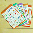 10-Sheet Paper Stickers Photo Album Scrapbook Calendar Diary Planner Sticke Y0B6