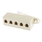 1Pc RJ11 splitter 5 way adapter 1 male to 5 female RJ-11 phone jack splittersOZ