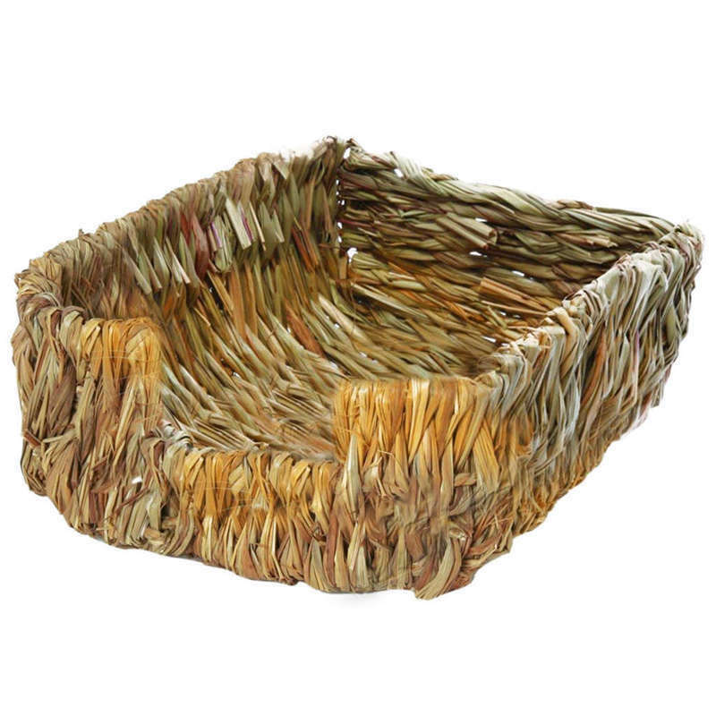 Portable Grass Bed - Hand-Made With Natural Grass Provides Paws Protection  S2M6