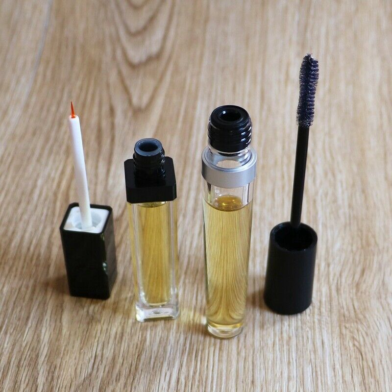 1 Set 4 Pcs Reusable Empty Bottle Tube Container For Eyelash Growth Oil Mas