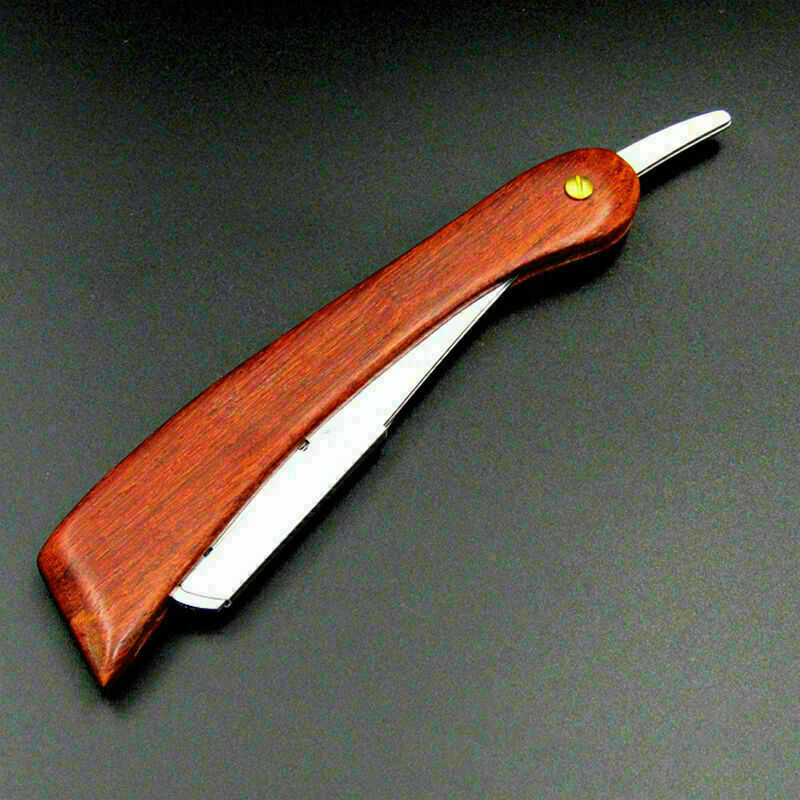 Rosewood Straight Edge Barber Razor Folding Shaving Face Cleaning QA Super A5J0