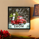 DIY 5d Diamond Painting kit, square Diamond Cross Christmas cute Snowman to