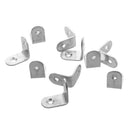 10 pieces Stainless Steel Round Corner angle iron shelves Two Holes 25 x 25 G9Y5