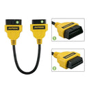 Autool Auto OBD2 16Pin Male to Female Extension Wire 30cm Diagnostic Cable Wi