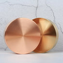 Nordic Copper Round Storage Tray Desk Metal Storage Organizer Jewelry Organ B6M8