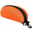 Protective Moulded Sunglasses and Reading Glasses Case Orange Zipped R2S9