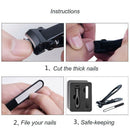 Nail Clipper Set Thick Toenail & Fingernail Cutter With Wide Jaw Opening St