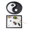 2pcs  Small Garden Mini Dry Landscape Bridge,Chair