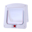 Lockable Cat Flap Door Kitten Dog Pet Lock Suitable for Any Wall White