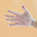 100pcs Disposable Gloves PVC Cleaning Food Household Hygiene Gloves (L)