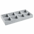 8 Grid Velvet Jewelry Ring Earrings Display Box Tray Holder Storage Showcas U7F9
