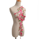 Plum Blossom Flower Collar Sew on Patch Embroidered Lace Dress Cheongsam DecorJR