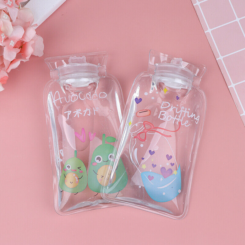 Transparent Cartoon Student Random PVC Hot Water Bottle Hand Warmer B&+TOCA