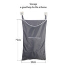 Space Saving Hanging Laundry Hamper Bag With Free Door Hooks(Black)