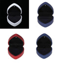 Heart-shaped Ring Box Pendant Box with LED Spotlight Blue Ring Box