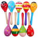 Baby Kids Sound Music Toddler Rattle Musical Wooden Colorful Toys Xmas 3C