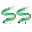 2x Flowy Silk Veil Poi Throw Balls Belly Dance Costume Dancing Accessories