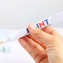 5pcs White Waterproof Auto Tyre Tire Tread Rubber Paint Pen Markers Permanent