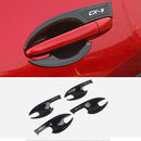 Car Carbon Fiber Outer Door Handle Protective Cover Decorative Stickers For