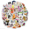 50Pcs/bag Cute cat stickers DIY scrapbooking suitcase laptop car stick%x