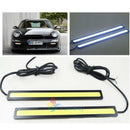 2pcs Waterproof 12V LED COB Car Auto DRL Driving Daytime Running Lamp Fog A