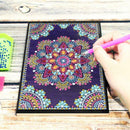 DIY Mandala Special Shaped Diamond Painting 50 Pages A5 Sketchbook Notepad