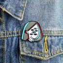 Creative Multi Eye Girl Enamel Pin Brooch Clothes Lapel Badge Decor Jewelry